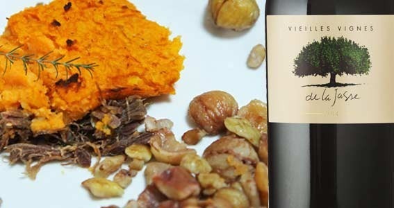 Parmentier de canard confit et Vieilles Vignes de la Jasse